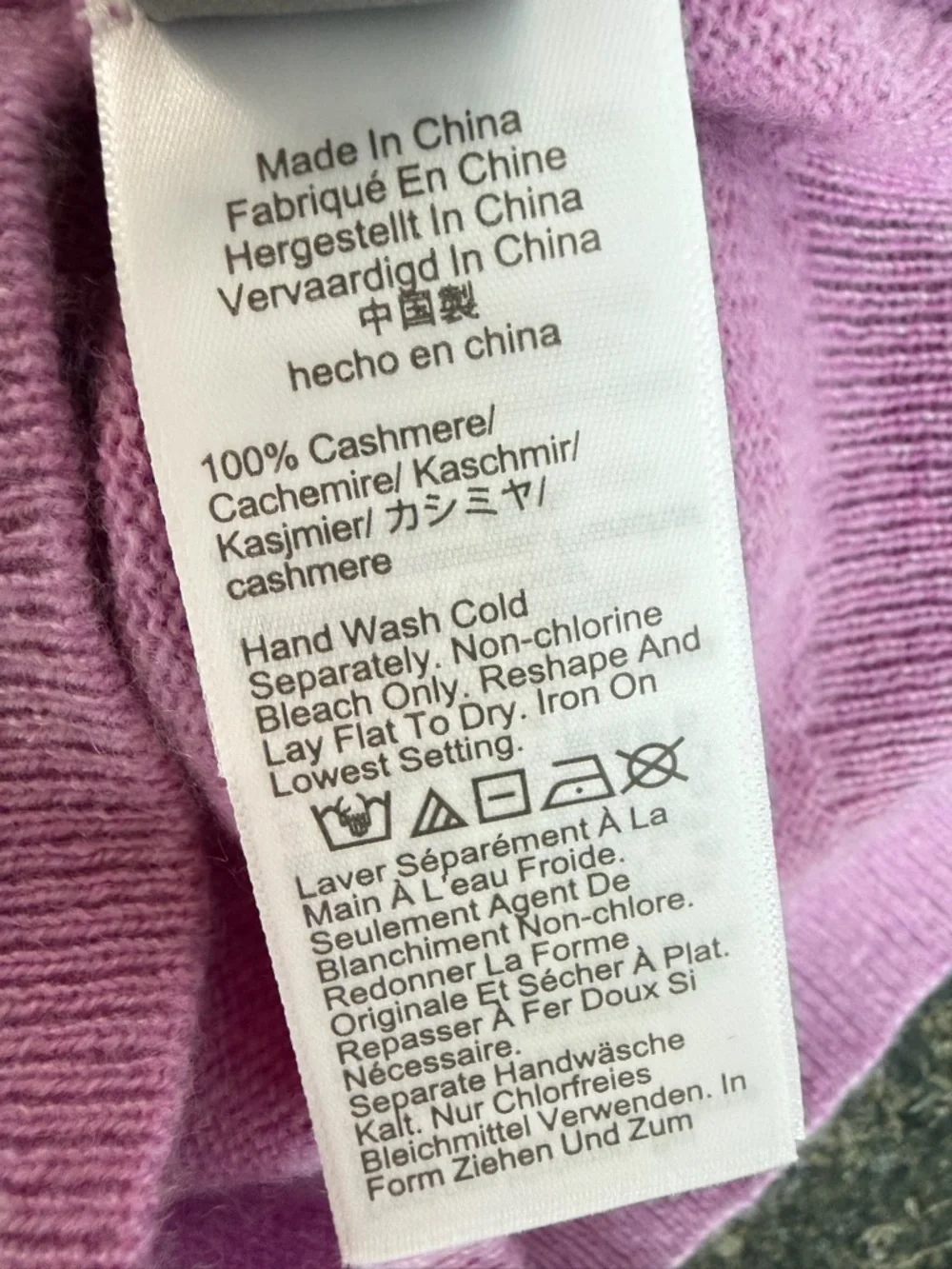 NEW J.Crew Purple Cashmere Relaxed Crewneck Sweater Size Small 363450